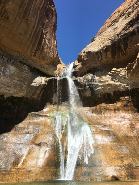 Waterfall breaking in the rocks