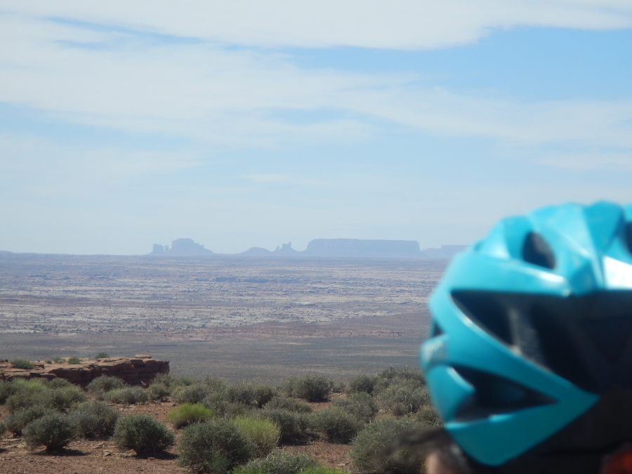 Ruth gazing out over monument valley