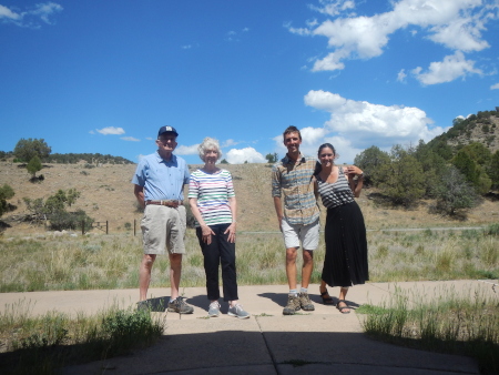 All the family at our picnic in Ridgway with appropriate social distancing