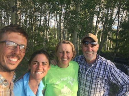 Photo with Glynda y J they'd take us around in the car a little