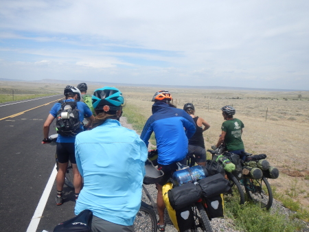 On the road with our new cycling friends