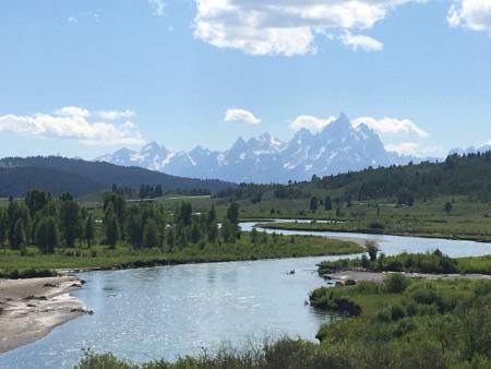 River view with the Grand Teton in the background