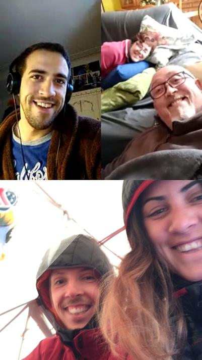 Birthday video chat with Ruth's family