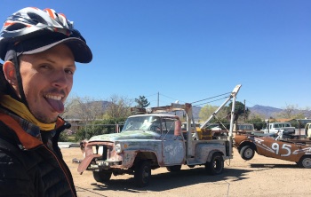 Rob doing his best Cars impression